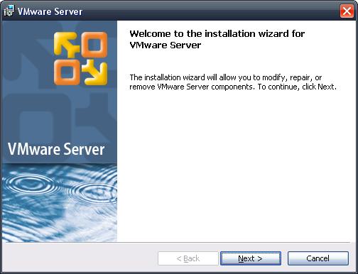 VMware Serverのインストール