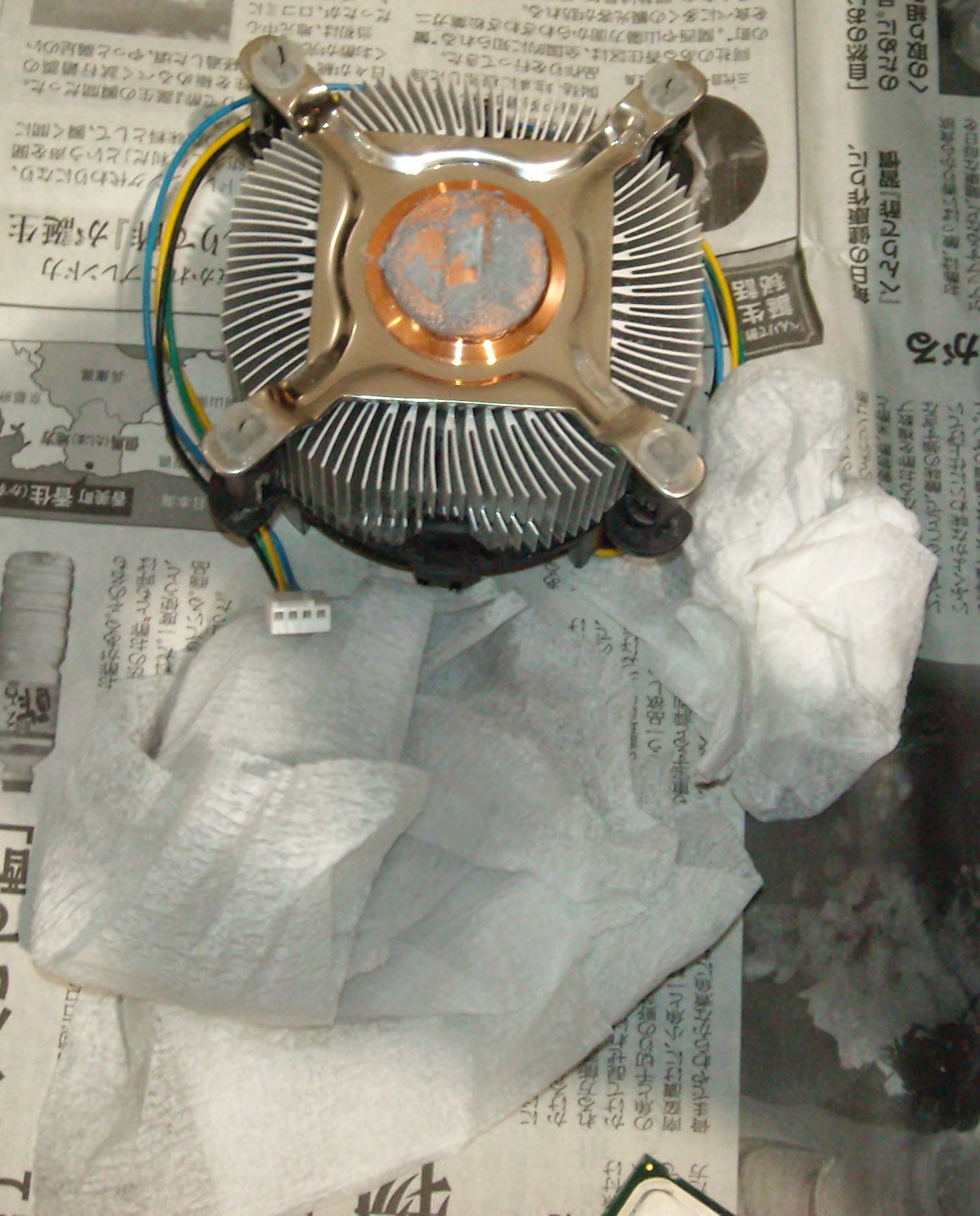 CPUグリス除去